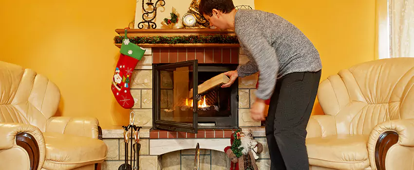 Rusted Metal Fireplace Restoration in East Rancho Dominguez, California